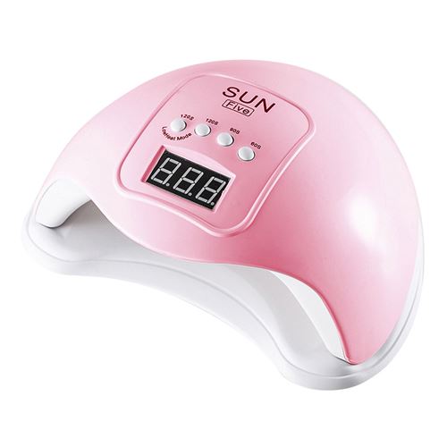 LED 48W UV Gel pour les ongles durcissant la machine d'art des ongles USB Lampe légère pour vernis à ongles Sèche-ongles - Rose