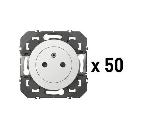 Legrand Blanc Lot De 50 Prises De Courant Dooxie - 2P+T Surface - 16A - Image 1