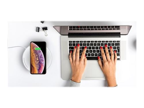 Cygnett PowerBase Wireless Desk Charger - Plot de charge sans fil - 10 Watt - blanc