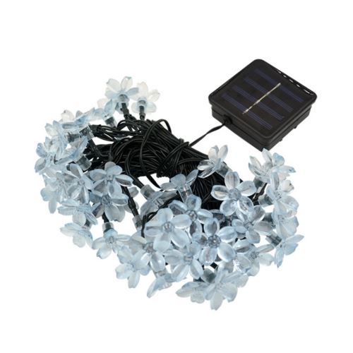 50Led Solaire Cerise Lumière Chaîne Vacances Décoration Lanterne Chaîne JJZM935