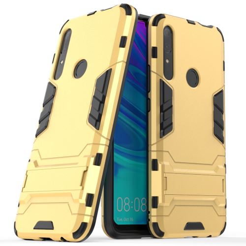 Coque en TPU garde couvrant avec béquille or pour votre Huawei P Smart Z/Y9 Prime 2019