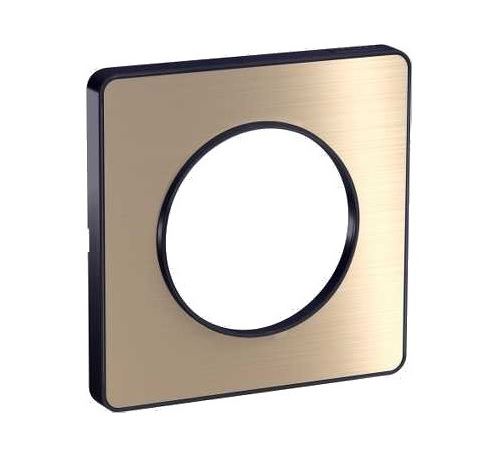 Schneider Electric Anthracite Plaque Odace Touch - Bronze Brossé Avec Liseré - Unique