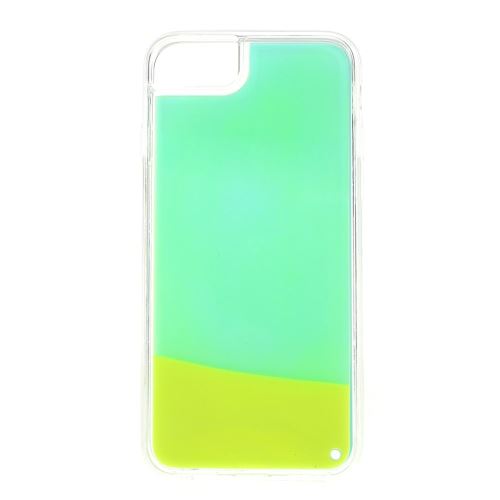 Coque en TPU sables mouvants lumineux cyan/vert pour votre Apple iPhone 7 Plus/8 Plus/6 Plus 5.5 pouces