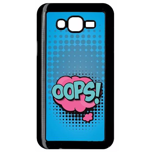 Coque Samsung Galaxy J7 Oops Fond Bleu