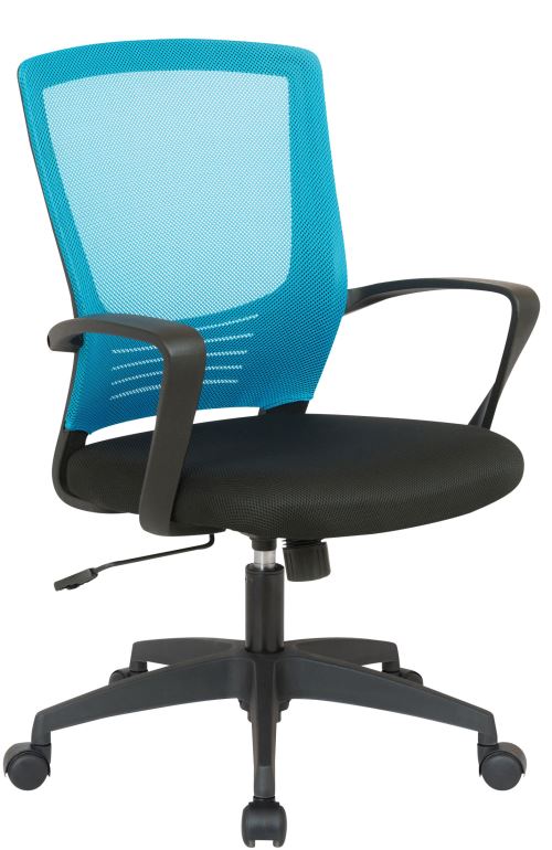 Chaise de bureau en maille Kampen - Couleur Noir/Bleu