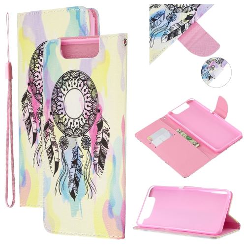 Etui en PU impression de modèle attrapeur de rêves pour votre Samsung Galaxy A80/A90