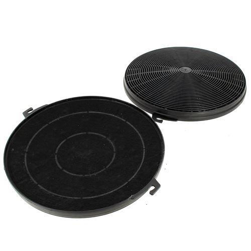 Filtre charbon rond type 211 par 2 pour Hotte Rosieres, Hotte Indesit, Hotte Candy, Hotte Faure, Hotte Electrolux, Hotte A.e.g, Hotte Far, Hotte Fagor