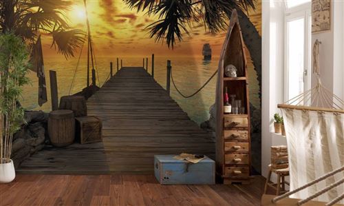 Papier Peint - Treasure Island 368x254cm - Papier,