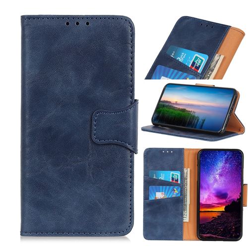 Etui en PU peau de cheval fou bleu pour votre Sony Xperia L4