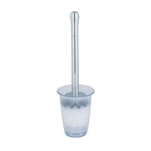 TORONTO Porte balai WC - 38,5x11,5x11,5 cm - Transparent / Blanc