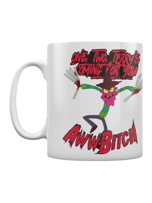 Rick and Morty Tasse Scary Terry blanc