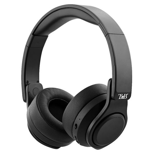 T'nB Xperience - Écouteurs avec micro - sur-oreille - Bluetooth - sans fil - Suppresseur de bruit actif - jack 3,5mm - blanc