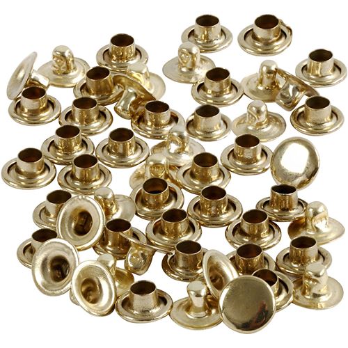 Creotime rivets 7 mm en cuivre 50 pièces