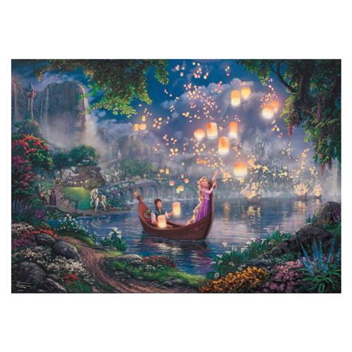 SCHMIDT SPIELE Thomas Kinkade + Disney Puzzle Adulte Disney Raiponce- 1000 Pieces