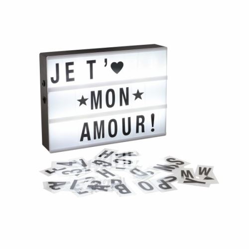 Boite lumineuse à messages a4 - blanc