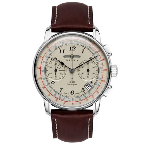 Zeppelin Montre pour Hommes LZ126 Los Angeles Chronographe 7614-5