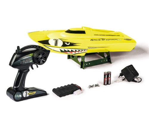 Carson Modellsport Race Shark FD Bateau RC à moteur prêt à fonctionner (RtR) 395 mm
