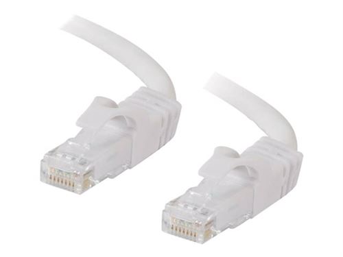 C2G Cat6 Booted Unshielded (UTP) Network Patch Cable - cordon de raccordement - 20 m - blanc