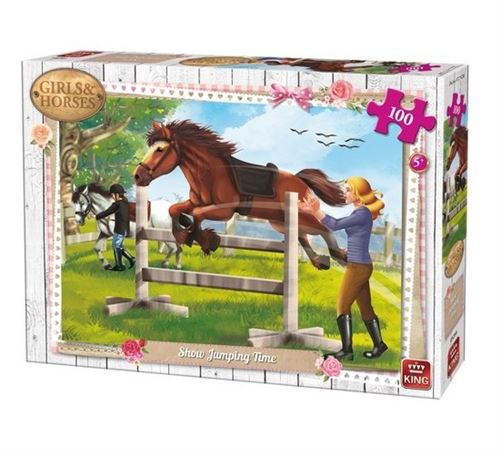 KING Puzzle cheval saut dobstacle 100 pieces - GENERIQUE 