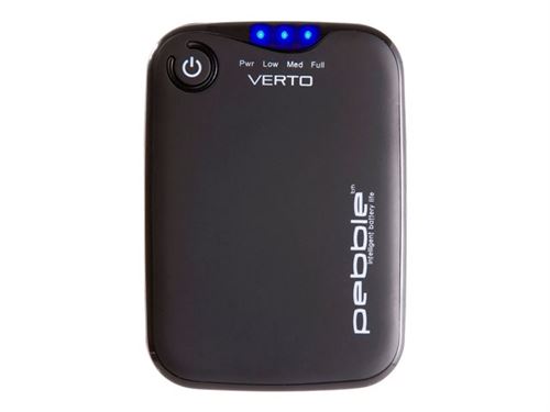 Veho Pebble Verto - Mobiele oplader - 3700 mAh - 1000 mA (USB) - grijs