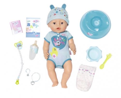 BABY born poupée Interactief Boy bleu 43 cm