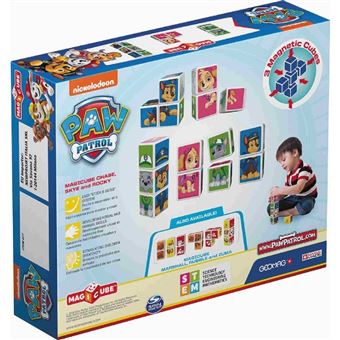 Geomag MagiCube Paw Patrol Chase, Skye et Rocky 3-pièces