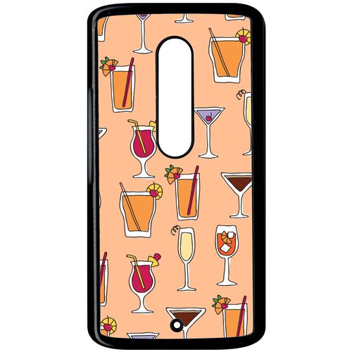 Coque Motorola X Play Cocktails Font Orange