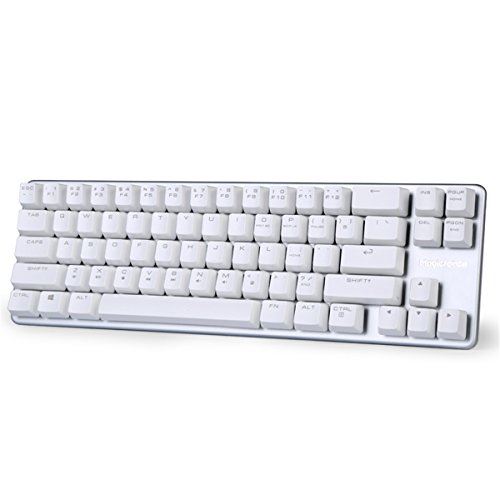 30% de réduction Mini Clavier De Jeu Mécanique Outemu Commutateur Brun 68 Touches (60%) Clavier De Jeu Câblé -Blanc Argent Magicforc