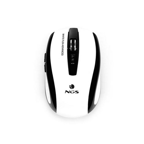 Souris sans-fil NGS White Flea Advanced 800/1600 dpi Blanc Noir