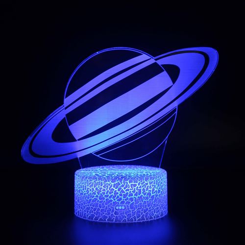 Lampe 3D Tactile Veilleuses Enfant 7 Couleurs avec Telecommande - Globe #323