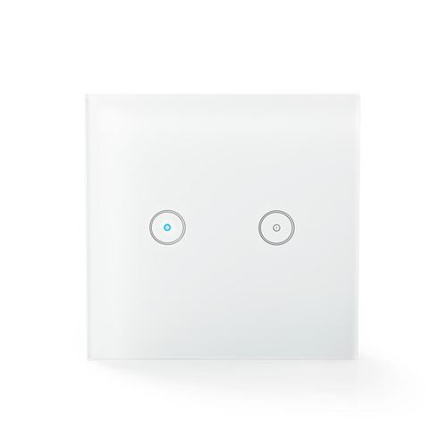 Commutateur capacitif main Interrupteur en verre Télécommande sans fil double WiFi NOUS L2