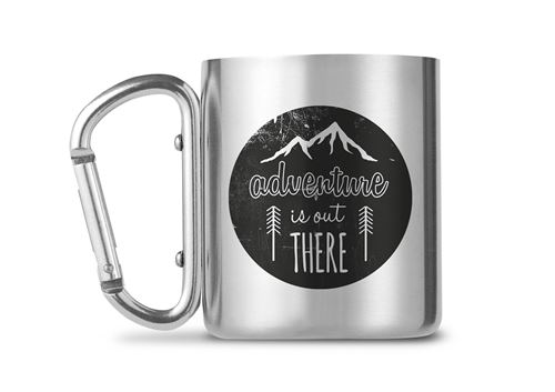 GB Eye mug Adventure is out there argent/noir 250 ml