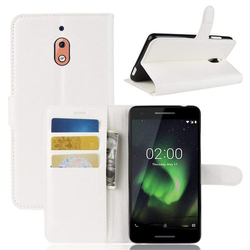 Etui Housse Portefeuille Pour Nokia 2.1 2018 - Blanc