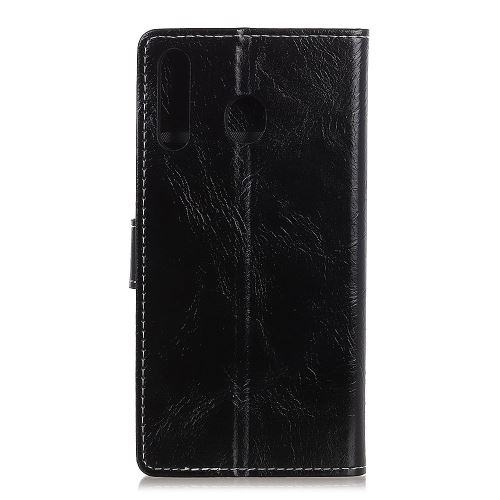 Etui en PU cheval fou vintage flip noir pour votre Samsung Galaxy M30