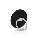 Lot De 4 Boucles D'anneau De Téléphone En Forme De Chat + 20 Autocollants - Support Rotatif 360° - Noir