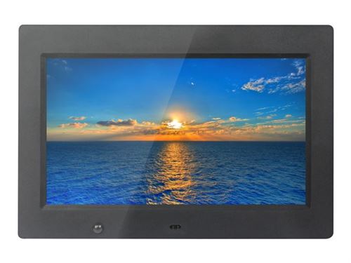 Xoro DPF 10b1 Cadre photo numérique 25,6 cm (10,1 pouces) Écran TFT (16 : 9, SD/SDHC/MMC/MS PRO, USB 2.0, diashow, lecture de vidéo, télécommande) Noir