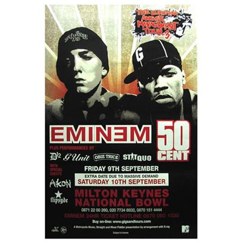 Eminem - 50 Cent - 100x150 cm - AFFICHE / POSTER