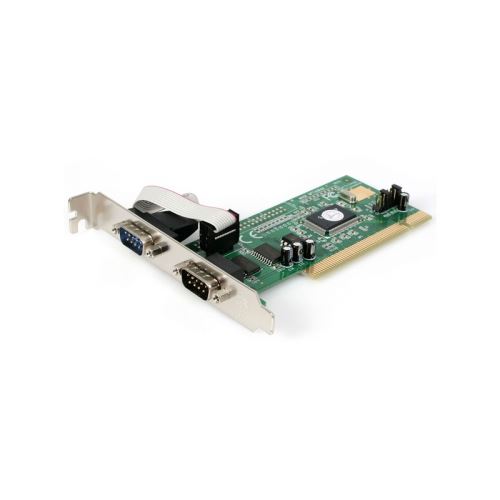 StarTech.com 2-poort PCI RS232 Seriële Adapterkaart met 16550 UART - seriële adapter
