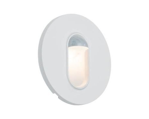 Spot LED encastrable avec détecteur de mouvements LED intégrée Paulmann 92925 blanc chaud 2.7 W blanc (brillant)