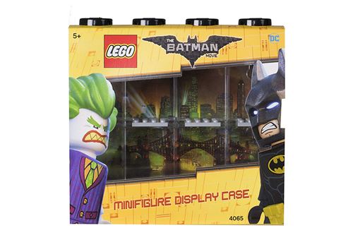Vitrine de présentation des mini-personnages LEGO Batman pour 8 mini-personnages, conteneur empilable contre un mur ou sur un bureau, noir
