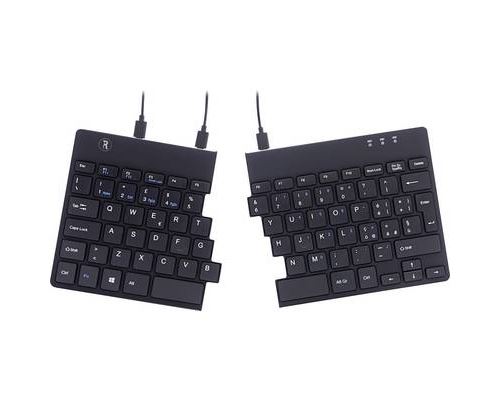r-go tools r-go split ergonomic keyboard it layout qwerty black wired be noir