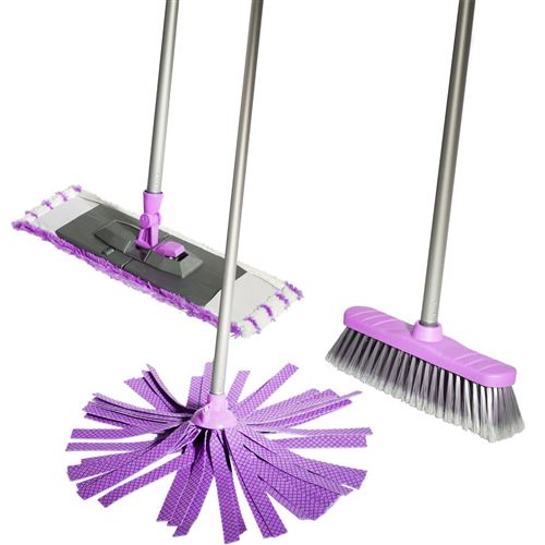 Lifetime Clean kit de nettoyage 120 cm violet 5 pièces