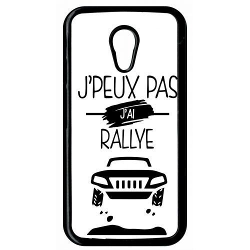 Coque j peux pas j ai rallye 1 compatible motorola moto g2 transparent