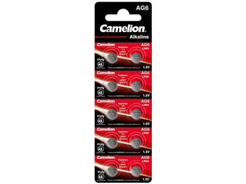 Pack de 10 piles Camelion Alcaline AG6 0% Mercury/Hg