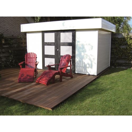 abri jardin bois malmö - 14.71 m² - 4.32 x 3.40 x 2.25 m - 28 mm