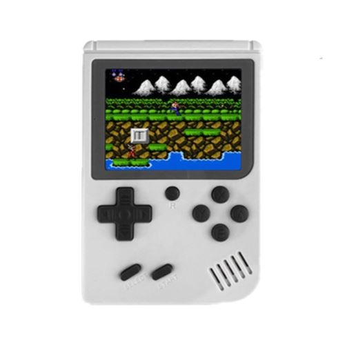 Console de jeux Portable Rétro Classic avec 168 jeux Classiques - Blanc