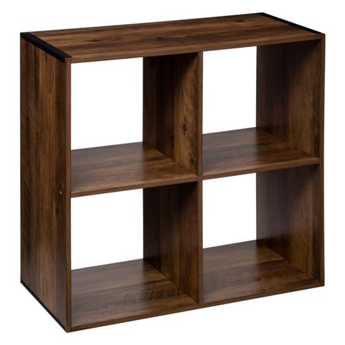 Non Communiqué Marron Etagère 4 Cases Mix Indus 5Five