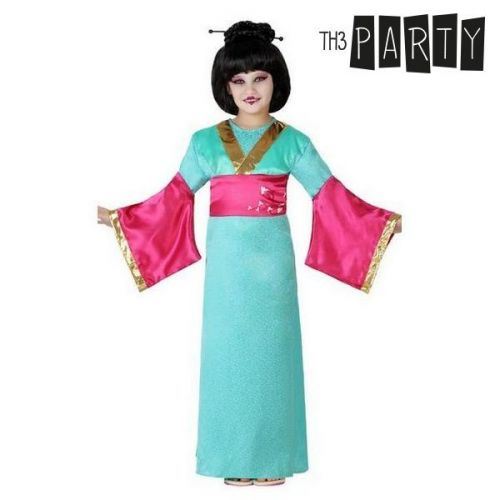 Déguisement pour Enfants Geisha Bleu Taille 3-4 Ans