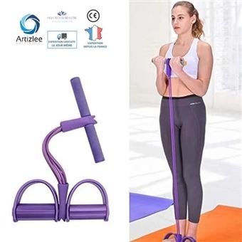 Corde De Résistance Fitness 6 Tubes - élastique Multifonction Pour Bras, Abdos, Cuisses - Entraînement à Domicile Ou Salle