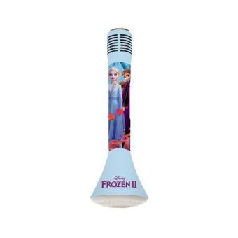 Enceinte Micro Frozen 2 Pour Enfant – Hauteur Réglable 60-95 Cm, Effets Lumineux, 2 Micros, Connexion Auxiliaire Et Enregistrement
